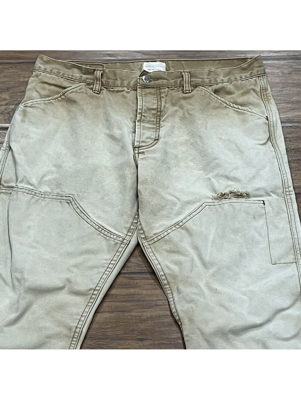 Taylor Stitch Good Acre Pants (Fit 33x29) Double-Knee Canvas Distressed READ!!!!